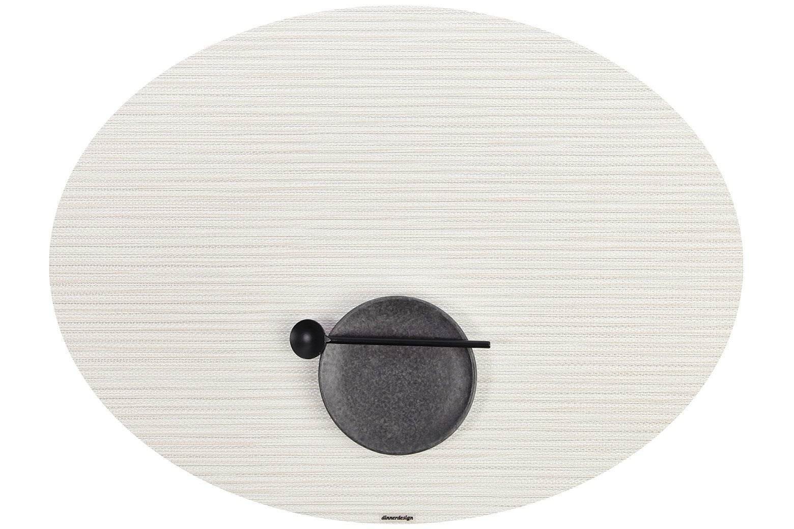 Placemats Ovall Illusion Pearl
