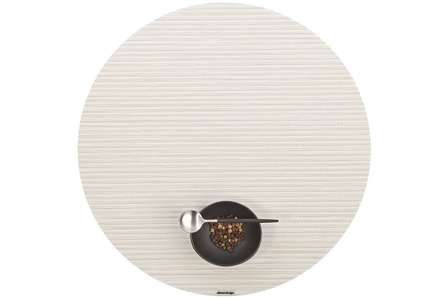 Placemats Round llusion Pearl
