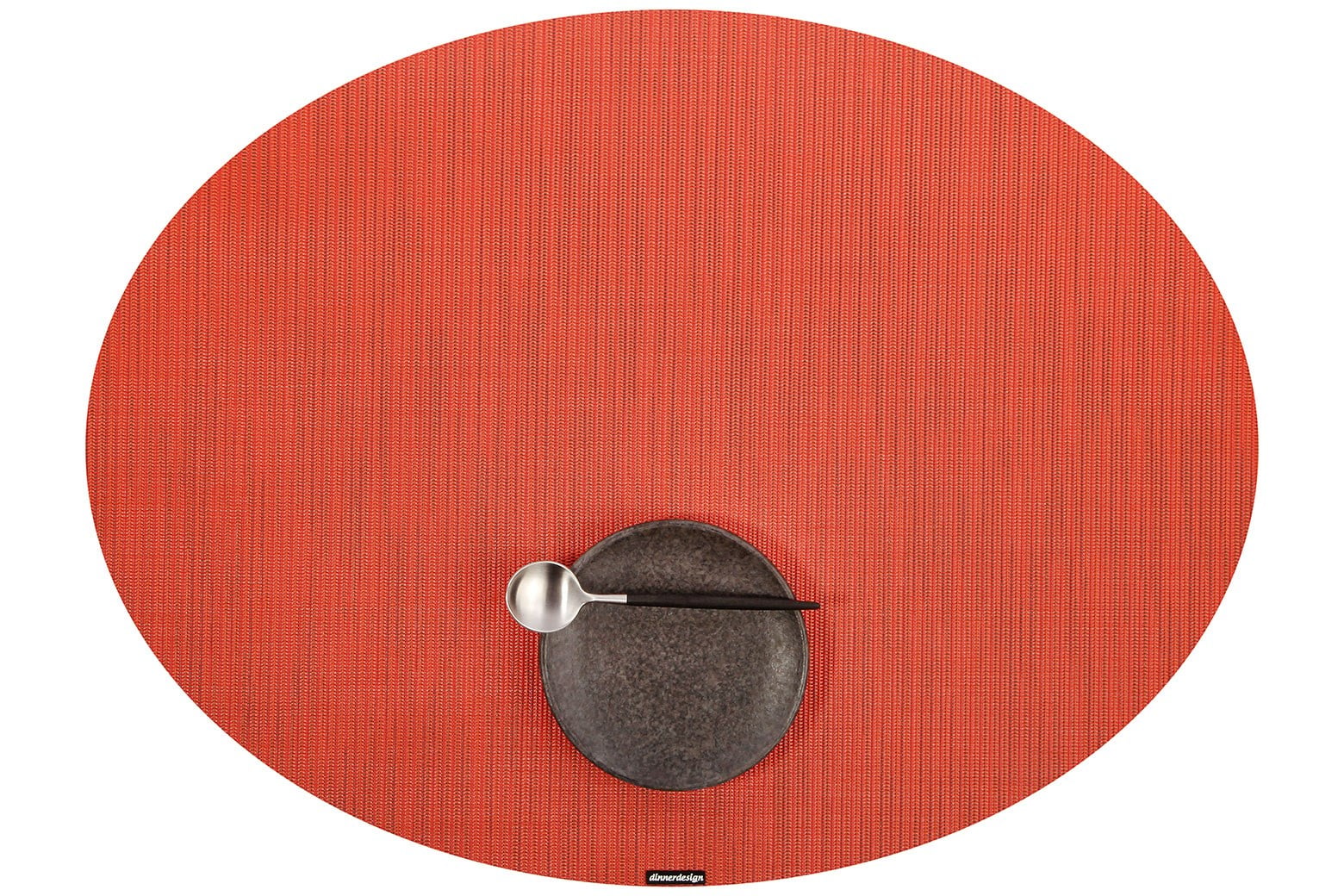 Placemats Oval Infinity Crimson