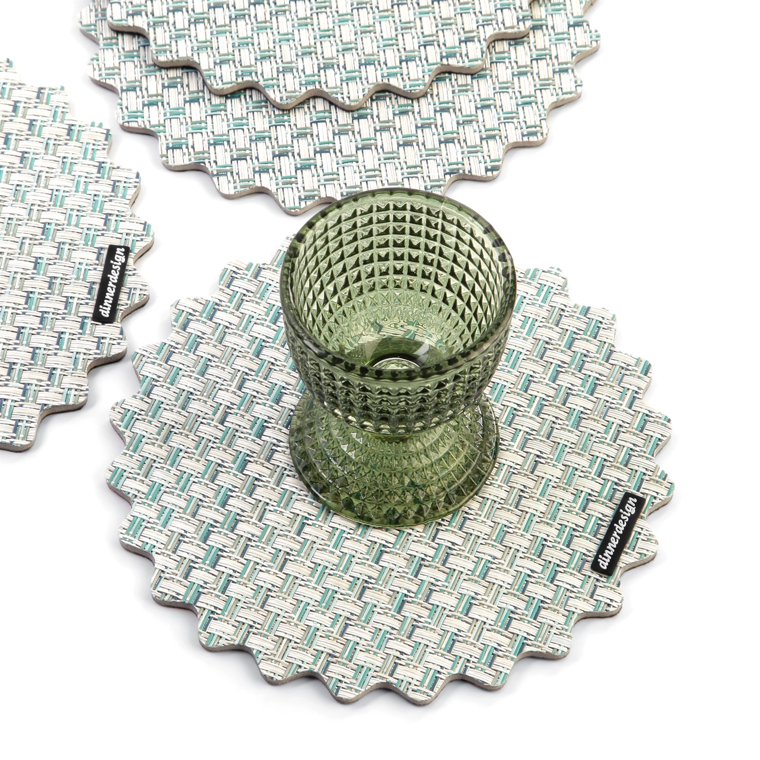 Coaster Lino Aqua ( Set Of 4 )
