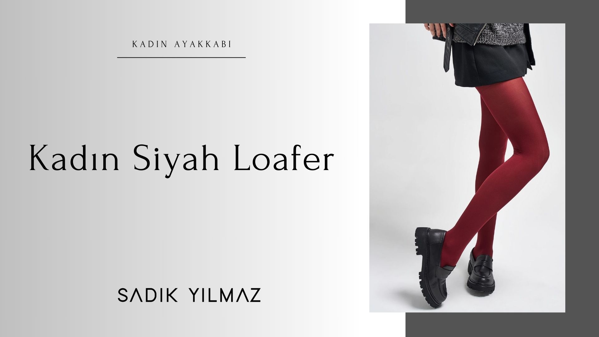 kadın siyah loafer ayakkabı