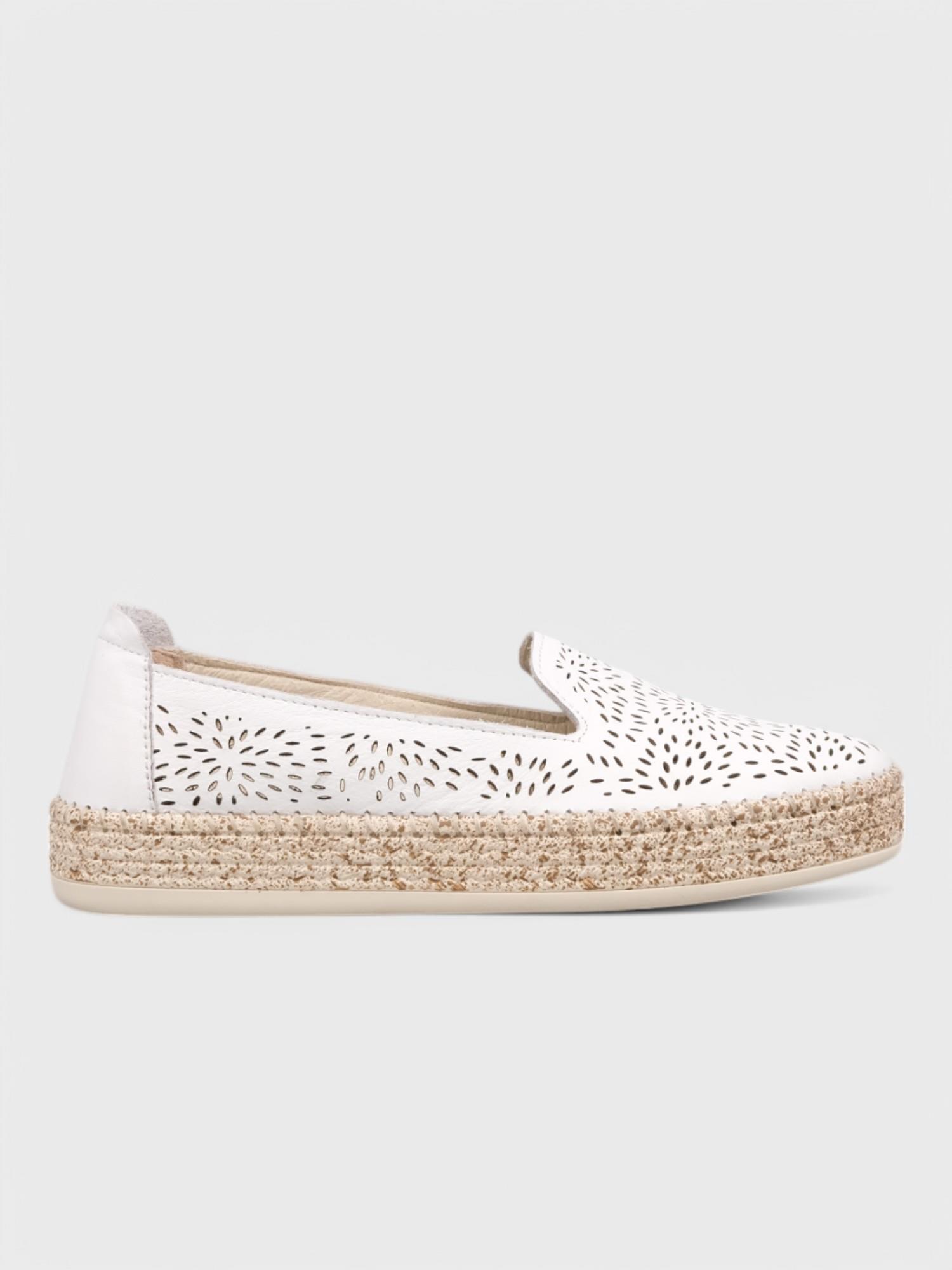 Kadın Loafer - Yazlık (575 200-1) - Beyaz