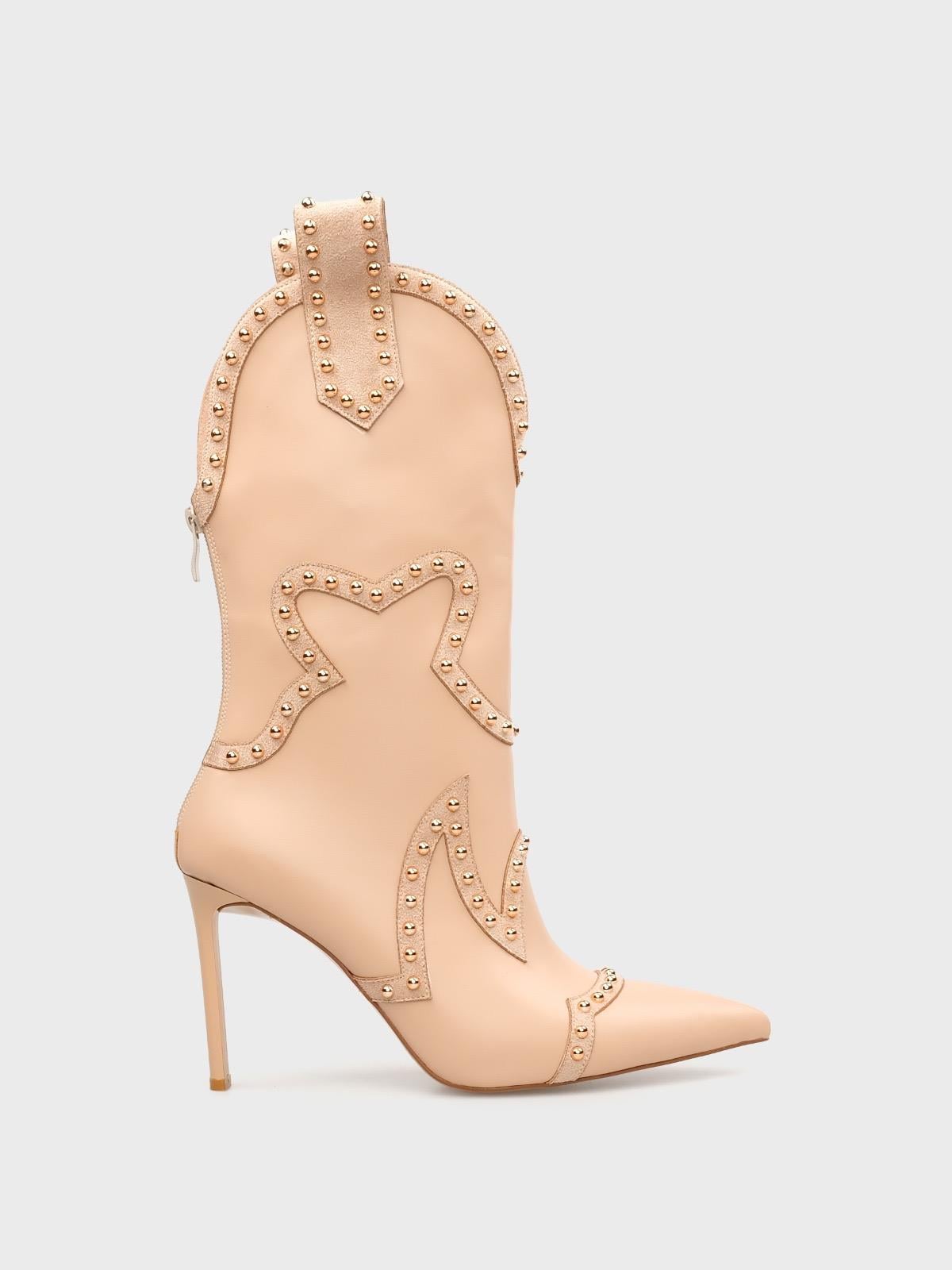 5273 Kadın Topuklu Çizme