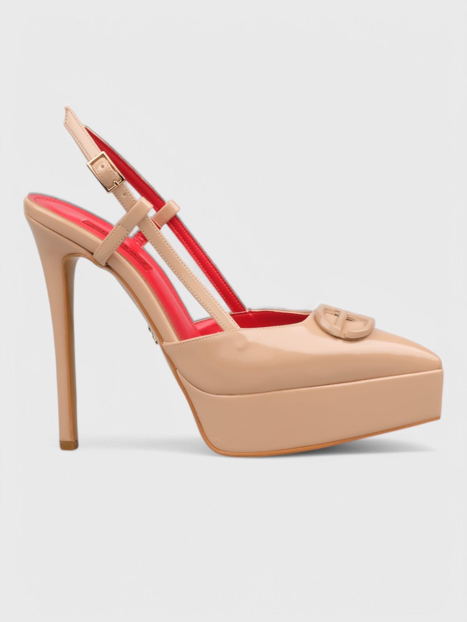 Kadın Açık Topuklu - Yazlık (574 1287) - Bej Rugan