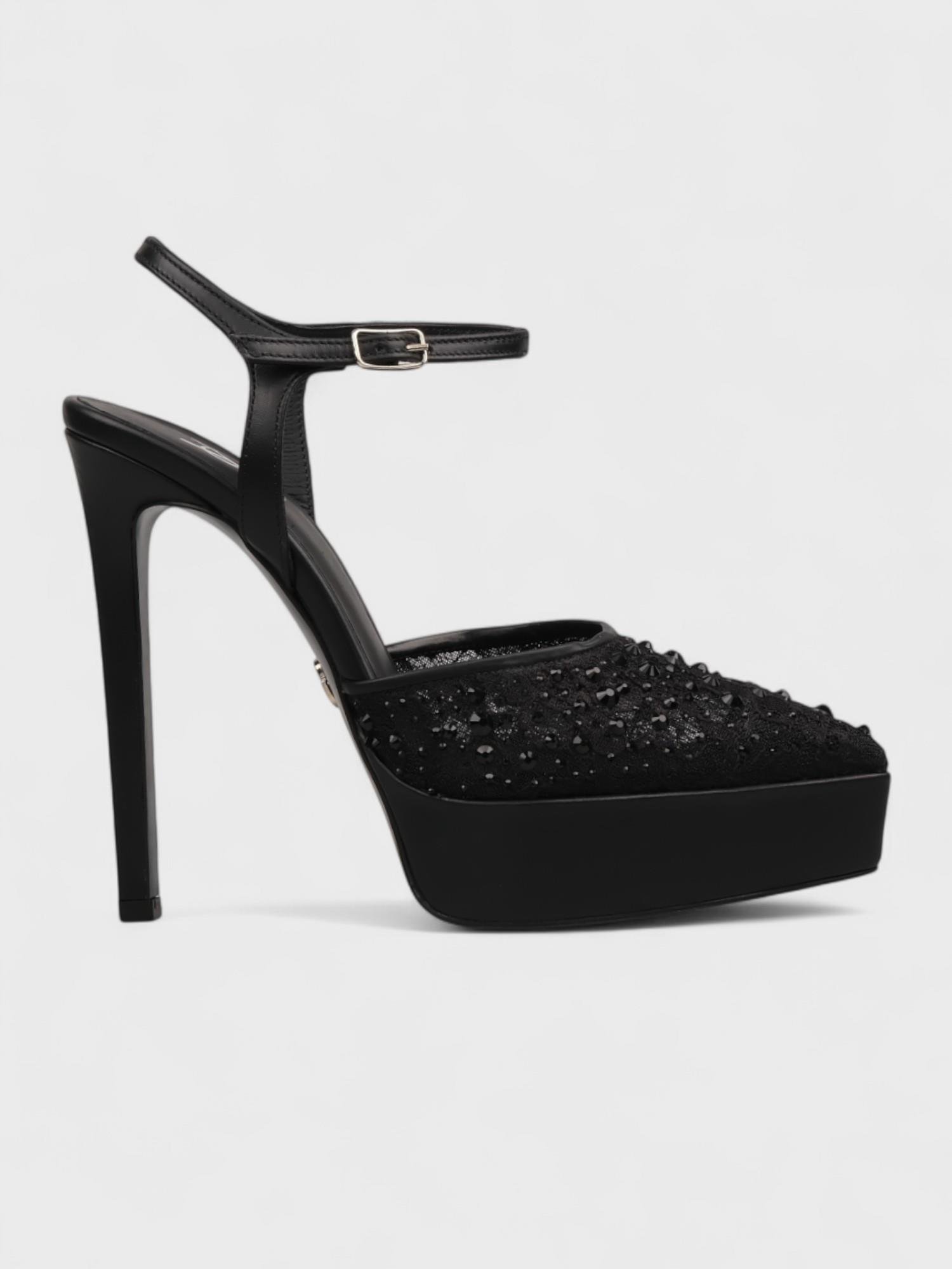 Kadın Kapalı Topuklu - Yazlık (214 28001) - Siyah File