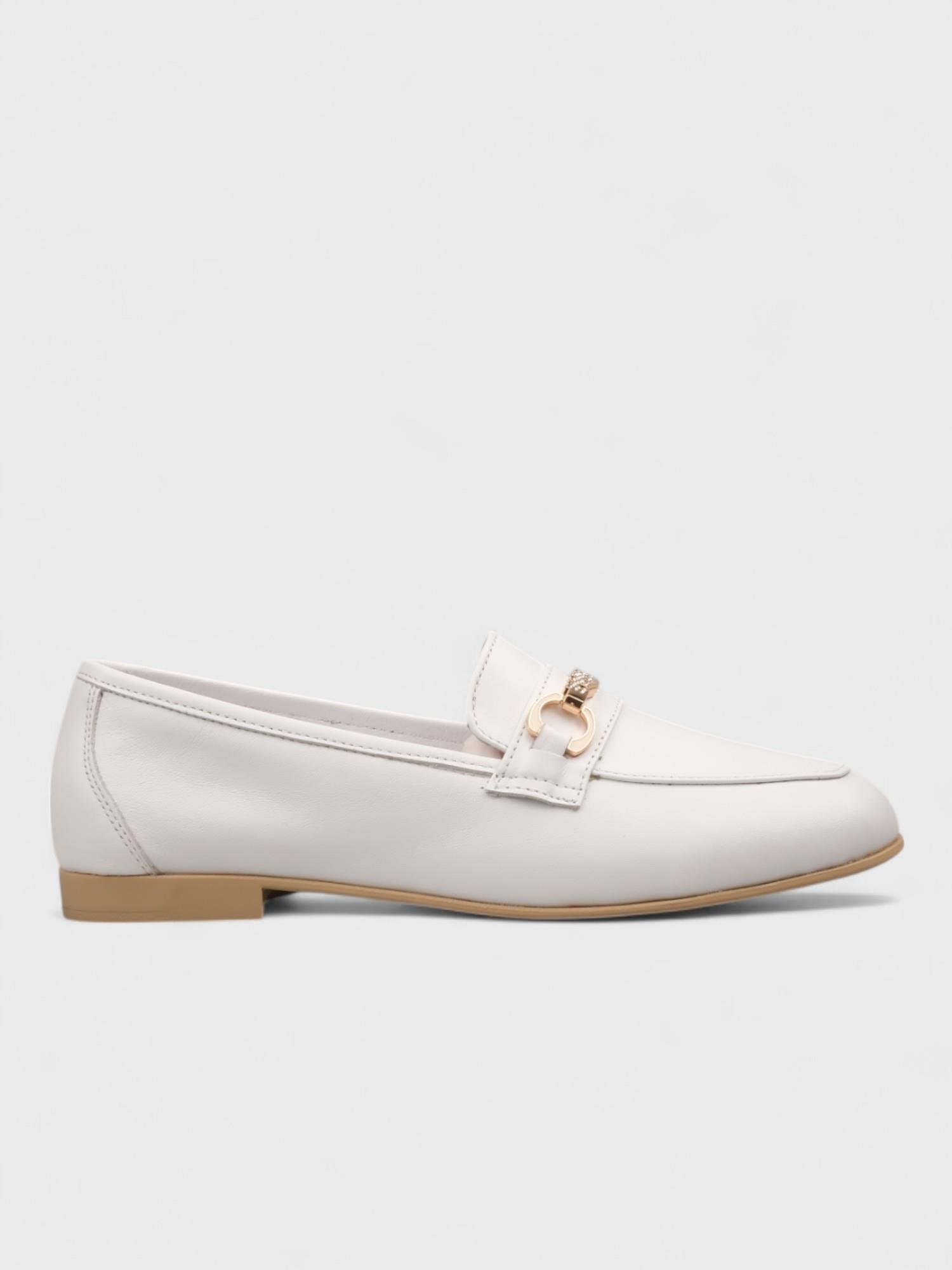 Kadın Loafer - Yazlık (495 3773) - Beyaz