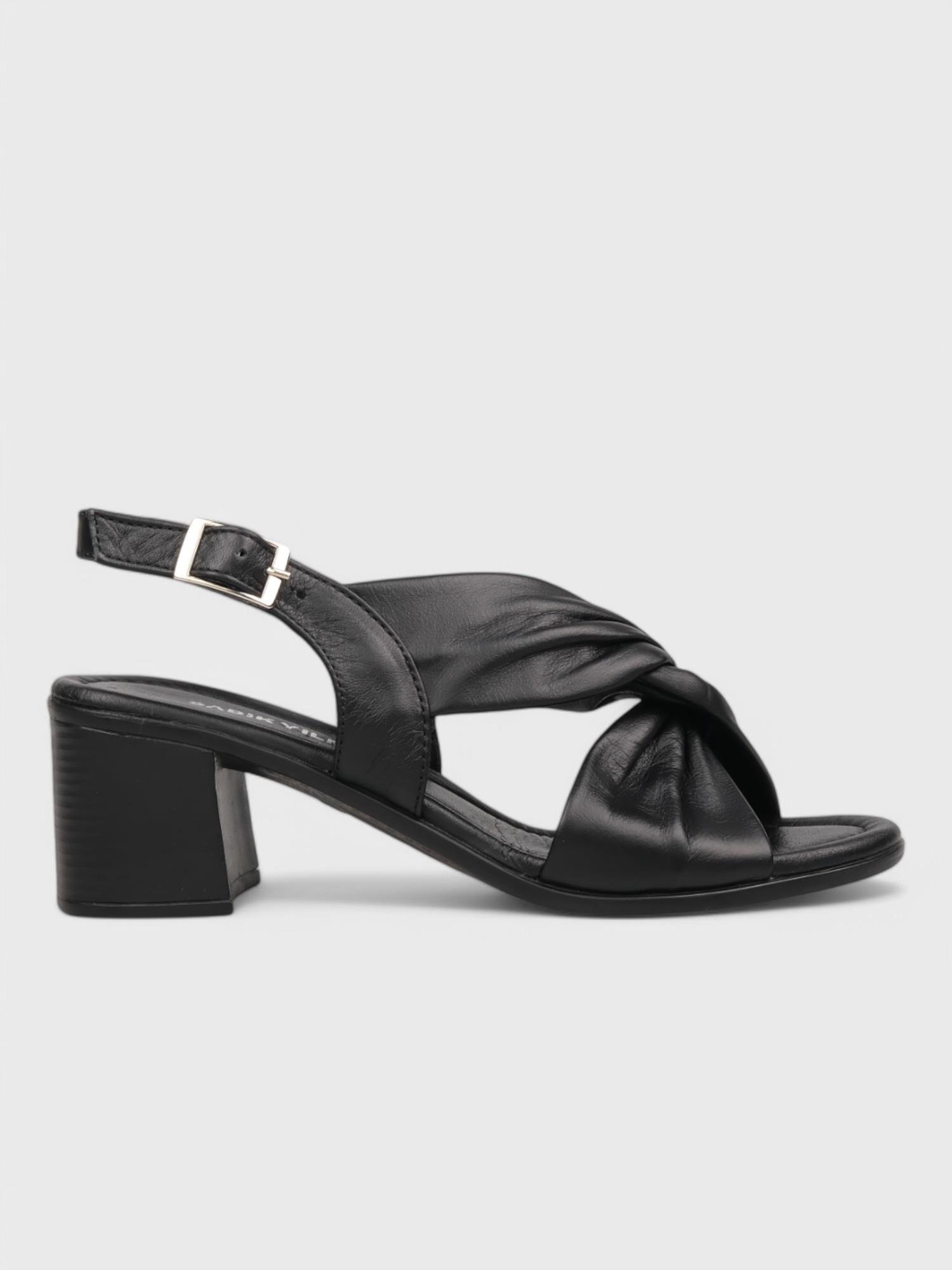 Kadın Topuklu Sandalet - Yazlık (575 15-01) - Siyah