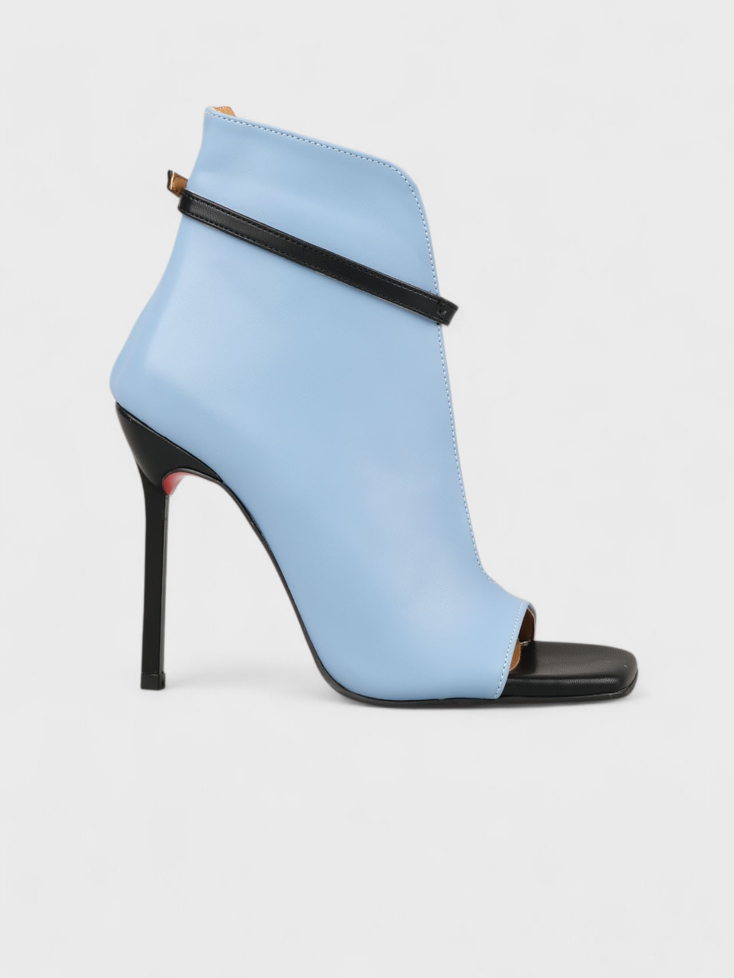 Kadın Yazlık 11cm İnceAçık Topuklu Ayakkabı - 233 2655 - Bebe Mavi