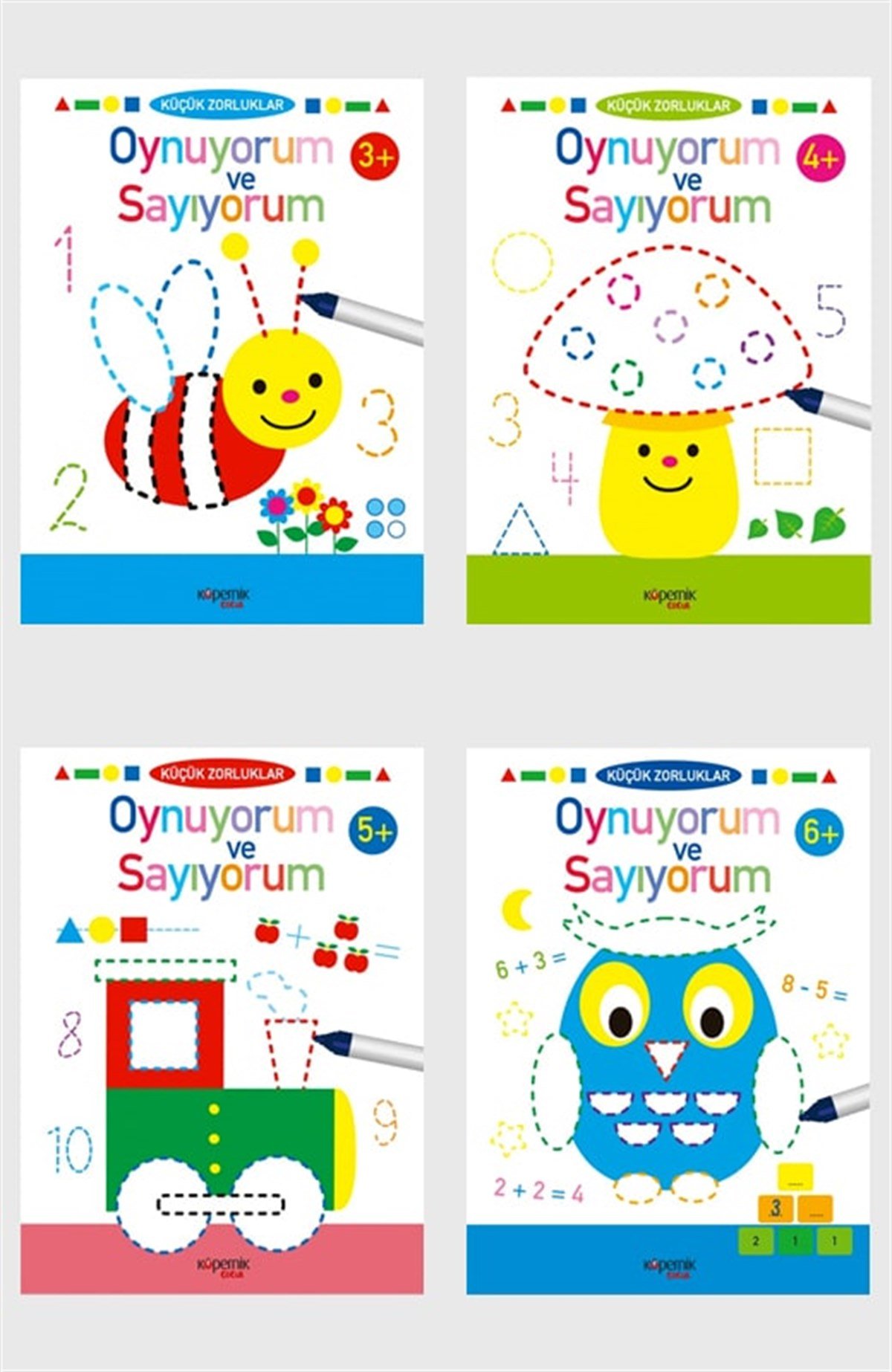 Küçük Zorluklar ve Oynuyorum ve Sayıyorum (3+, 4+, 5+, 6+ Yaş) Set