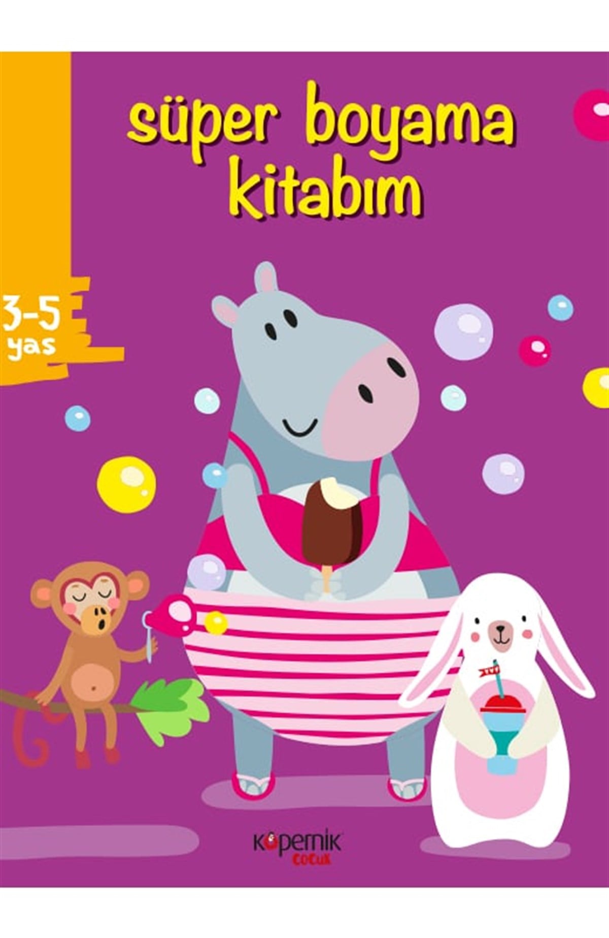 Süper Boyama Kitabım 3-5 Yaş ve Hayvanlar