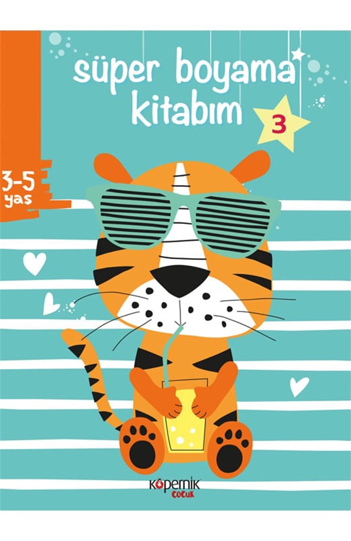 Süper Boyama Kitabım 3-5 Yaş ve Kaplan ve 3
