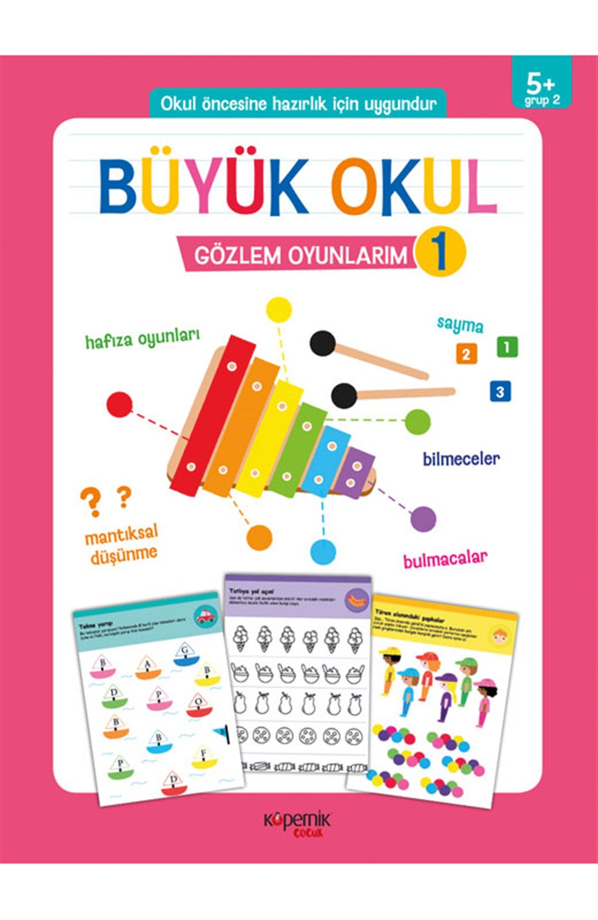 Büyük Okul ve Gözlem Oyunlarım 5+ Yaş ve 1