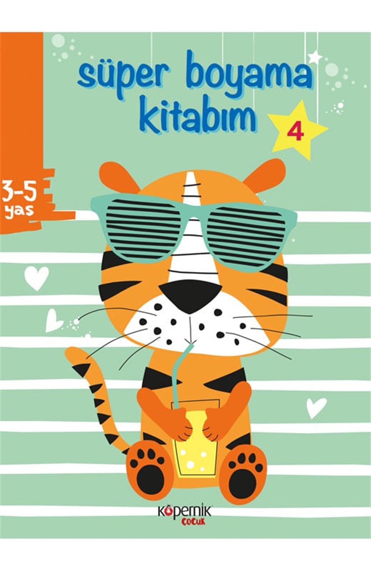 Süper Boyama Kitabım 3-5 Yaş ve Kaplan ve 4