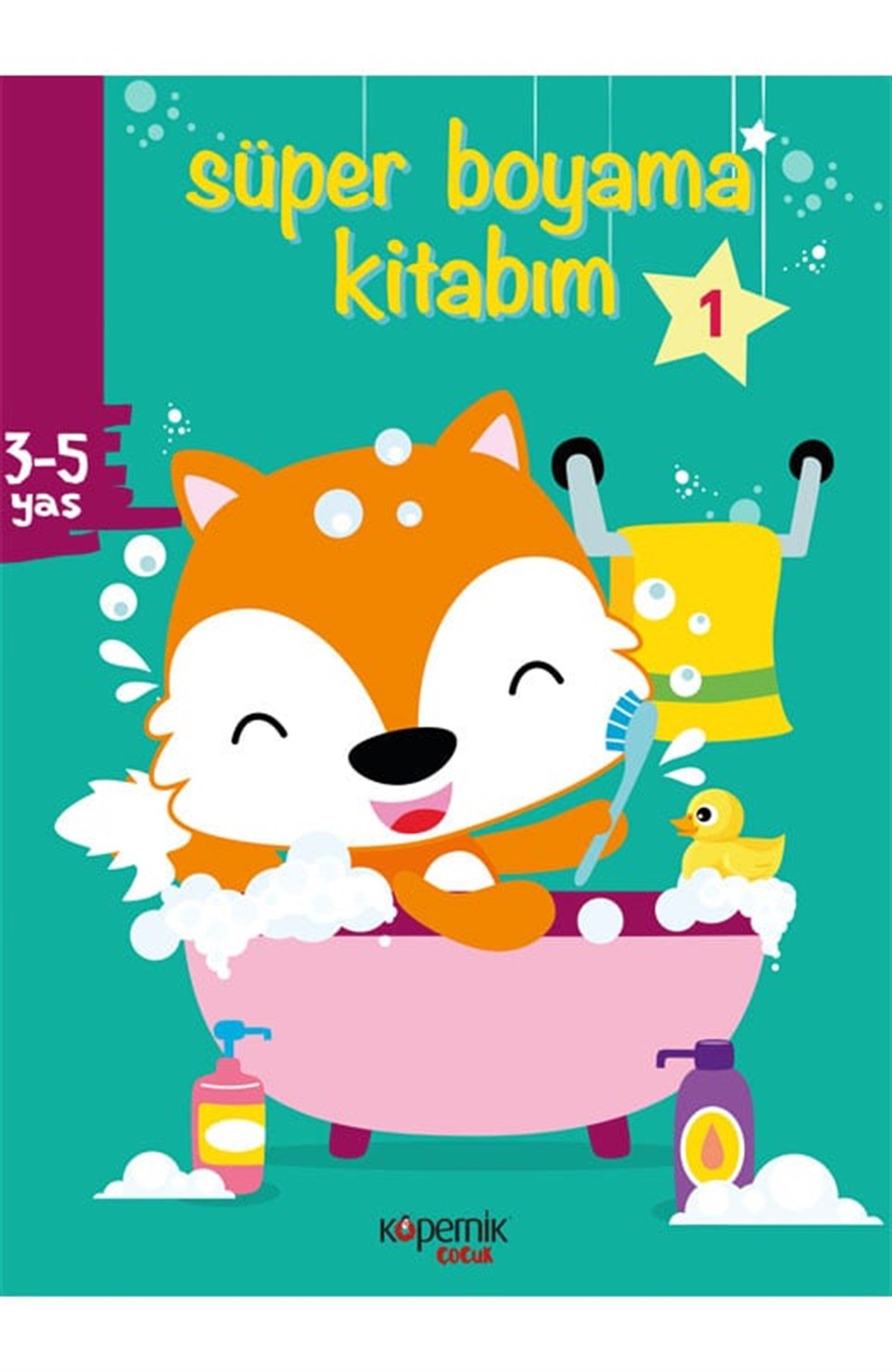 Süper Boyama Kitabım 3-5 Yaş ve Tilki ve 1