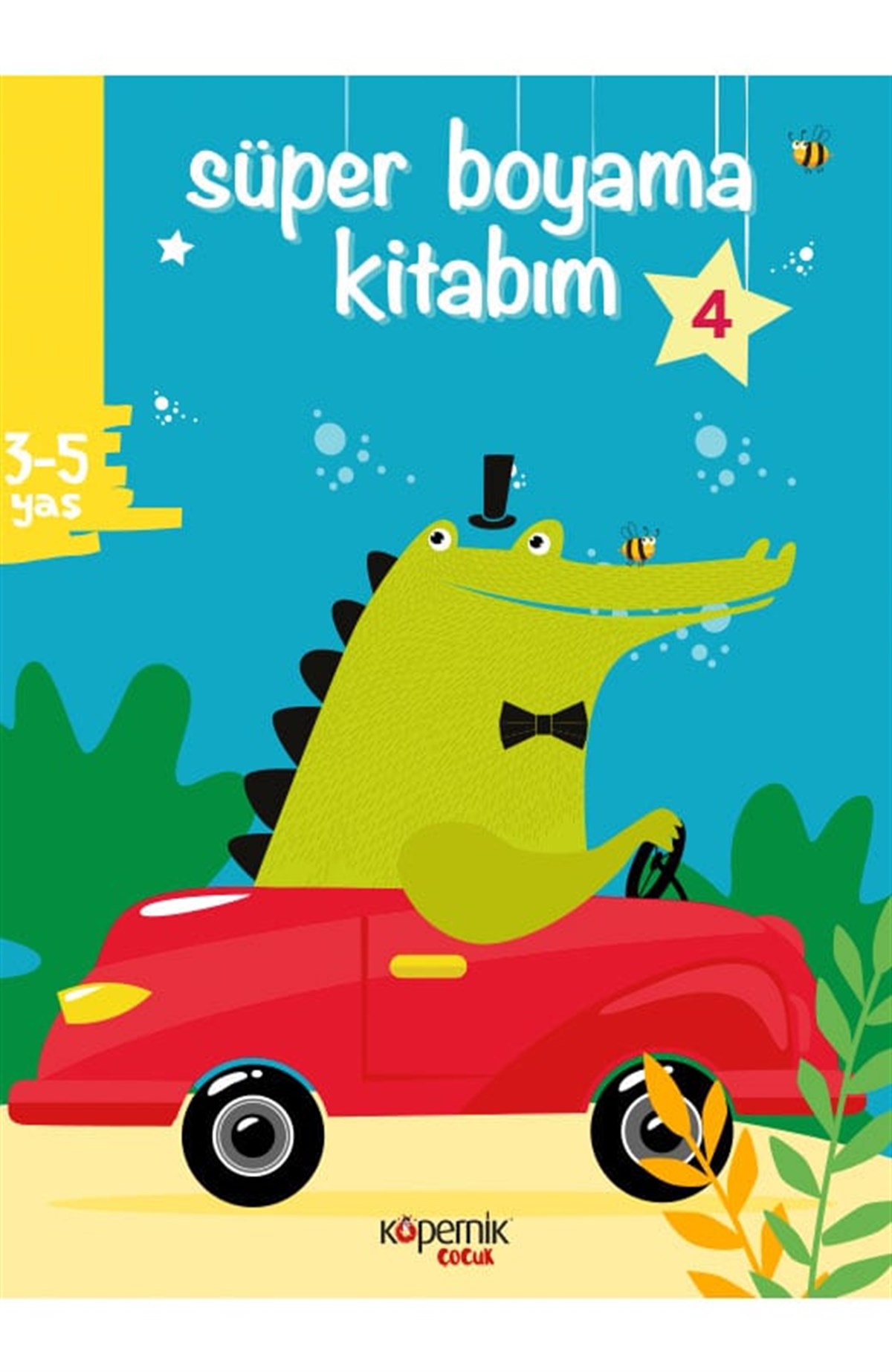 Süper Boyama Kitabım 3-5 Yaş ve Timsah ve 4