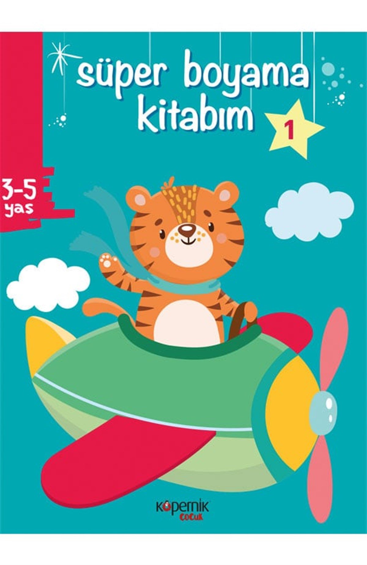 Süper Boyama Kitabım 3-5 Yaş ve Uçak ve 1