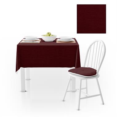 Bordo Kadife Dokulu Masa Örtüsü 180x260 
