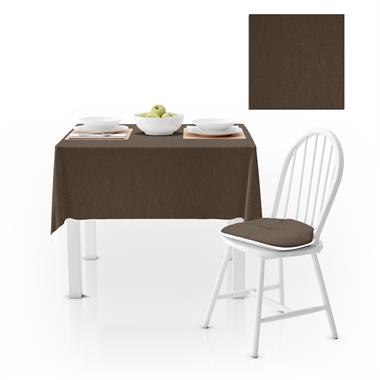 Çikolata Kadife Dokulu Masa Örtüsü 120x180