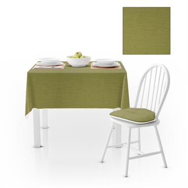 Fıstık Yeşili Kadife Dokulu Masa Örtüsü 180x260 