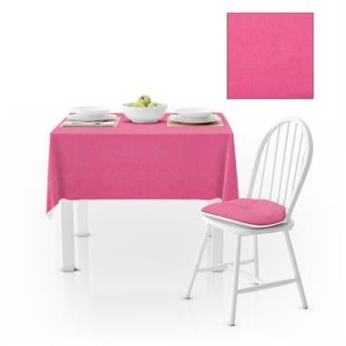 Fuşya Düz Renk Petek Dokuma Masa Örtüsü 140x260