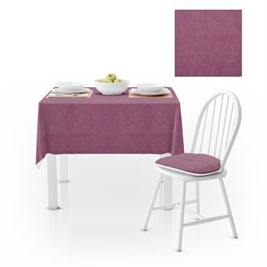 Gül Kurusu Düz Renk Petek Dokuma Masa Örtüsü 140x260