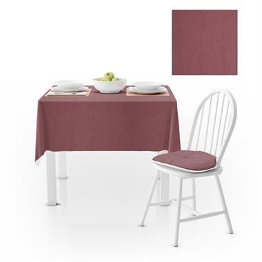 Gül Kurusu Kadife Dokulu Masa Örtüsü 180x260 