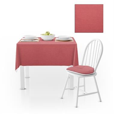 Gül Rengi Kadife Dokulu Masa Örtüsü 180x260 