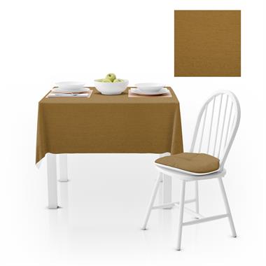 Hardal Kadife Dokulu Masa Örtüsü 180x260 