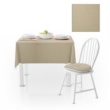 Kum Beji Kadife Dokulu Masa Örtüsü 180x220 