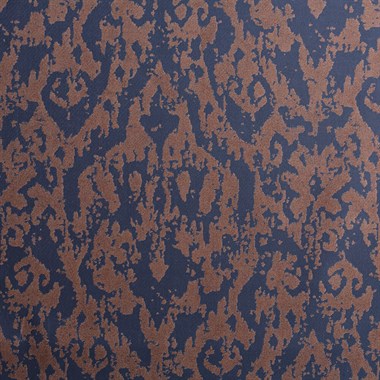 Modern Damask Desenli Dijital Baskılı Süet Kumaş
