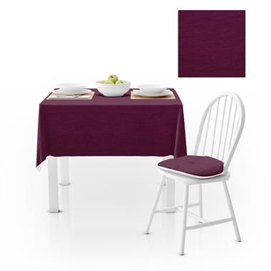 Mürdüm Kadife Dokulu Masa Örtüsü 180x260 