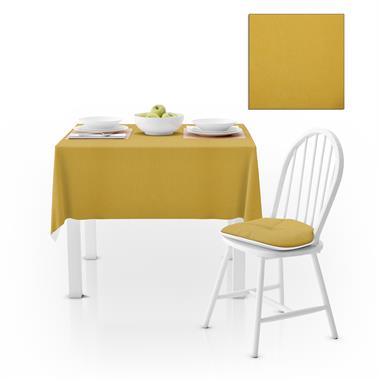 Sarı Düz Renk Petek Dokuma Masa Örtüsü 140x260