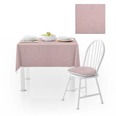 Soft Pembe Düz Renk Petek Dokuma Masa Örtüsü 120x140