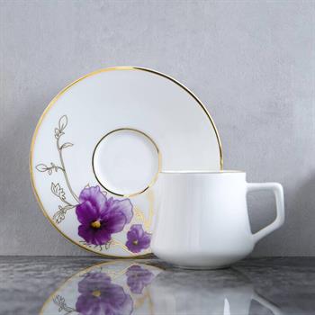 Aryıldız Evaliza Buket Mor Double 6lı Kahve Seti