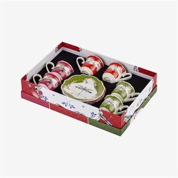 Chiara Alessi Allure Mix Porselen 6lı Kahve Fincan Seti 90ml