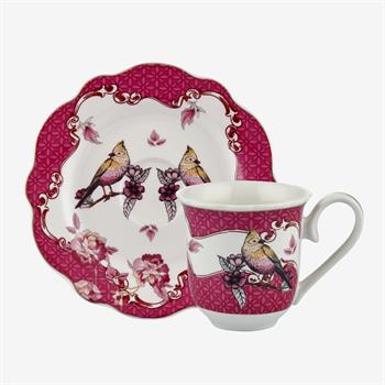 Chiara Alessi Allure Mix Porselen 6lı Kahve Fincan Seti 90ml