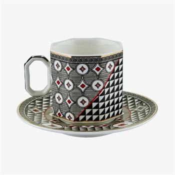 SOPHIE KÖŞELİ TÜRK KAHVESİ FİNCAN SETİ (90ml)