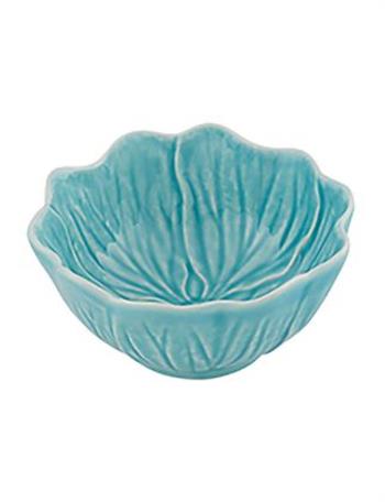 Flora Çiçek Formlu Mavi Kase 12 cm