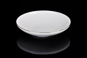 HAZEL YEMEK TABAK 21 CM GERÇEK KREM- ALTIN