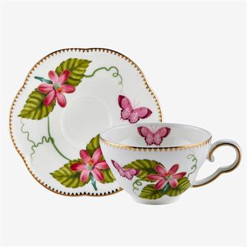 Laura Pembe 2li Türk Kahvesi Fincan Seti