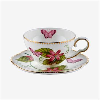 Laura Pembe 2li Türk Kahvesi Fincan Seti