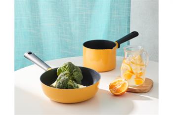 LocknLock Decore 22cm Wok Tava Sarı