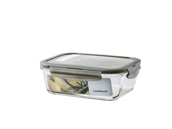 LocknLock Euro Gri Kapak Saklama ve Fırın Kabı 1.0L