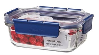 LocknLock Top Class Fırın Saklama Kabı Dörtgen 630mL Mavi