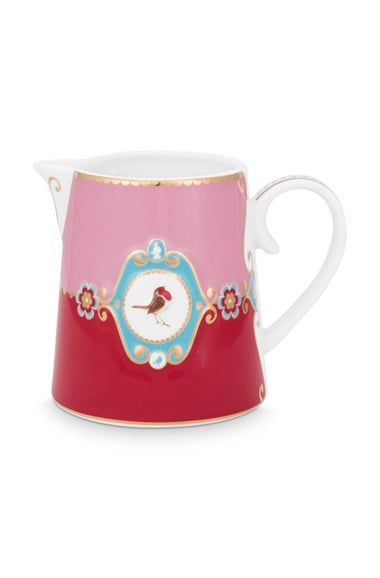 Pip Studio Love Birds Kırmızı Pembe Porselen Sütlük 270ml