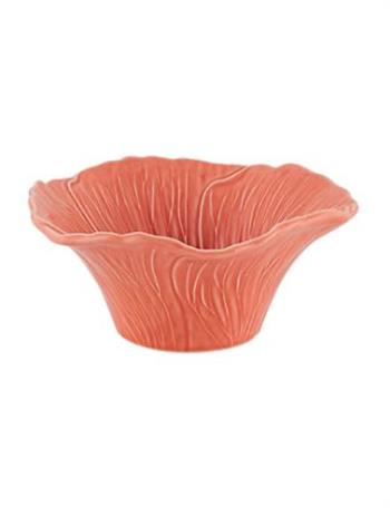 Maria Flor Çiçekli Turuncu Kase 15,5 cm