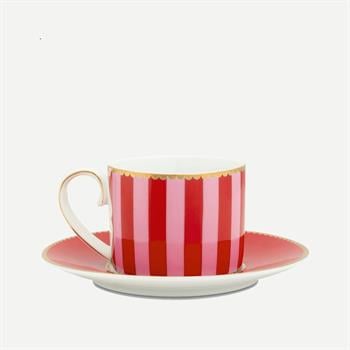 Pip Studio Love Birds Kırmızı Pembe Porselen Kahve Fincanı 125ml