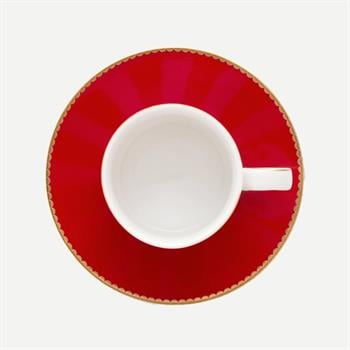 Pip Studio Love Birds Kırmızı Pembe Porselen Kahve Fincanı 125ml