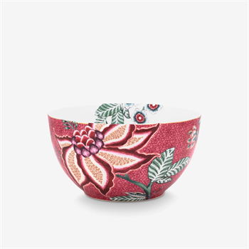 Pip Studio Flower Festival Kırmızı Porselen Kase 15cm