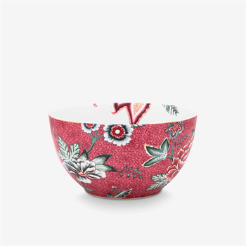 Pip Studio Flower Festival Kırmızı Porselen Kase 15cm